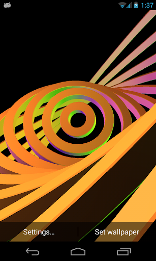 3D Hypnotic Spiral Rings PRO
