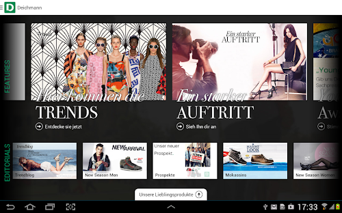 Android application Deichmann HD screenshort