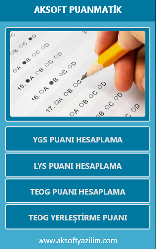 YGS-LYS-TEOG Hesaplama