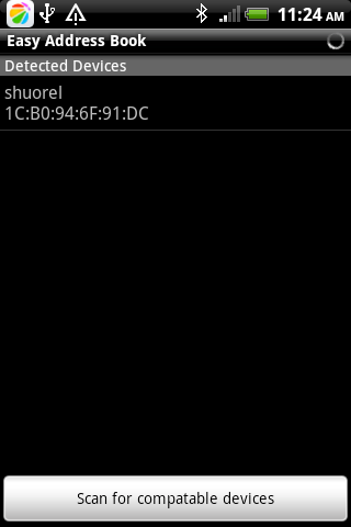 Easy Address Book Screen 3