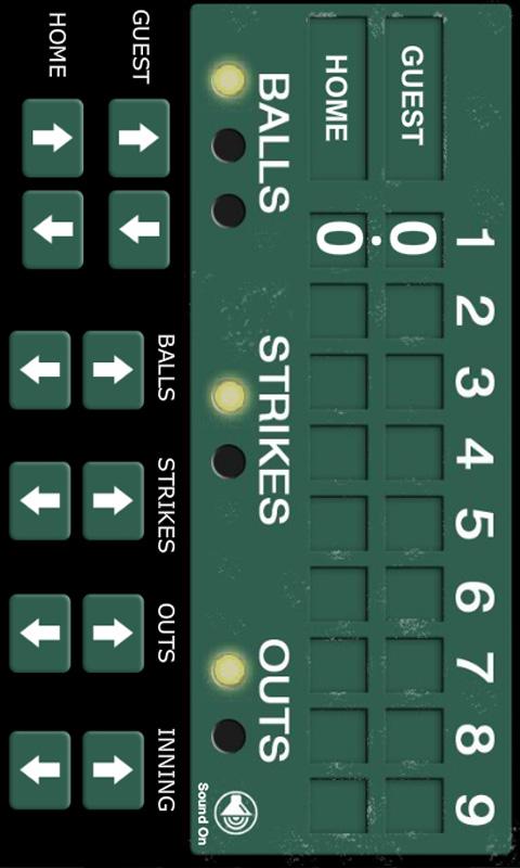 Baseball Scoreboard Screen 2