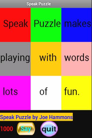 【免費教育App】Speak Puzzle-APP點子