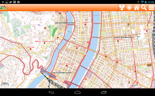 【免費旅遊App】Lyon Offline mappa Map-APP點子