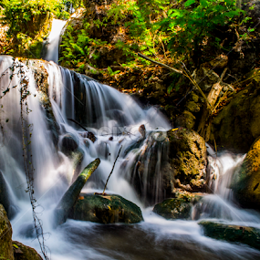 Air Terjun Oehala-Soe East Nusa Tenggara by Balawelin Art - Landscapes Waterscapes