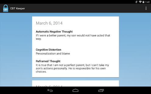 CBT Keeper - screenshot thumbnail