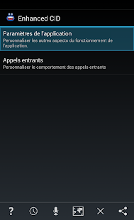 Capture d'ecran de l'application Android Enhanced Caller ID+