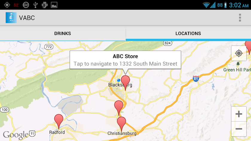 VABC - ABC Store Info:  Donate Screen 2
