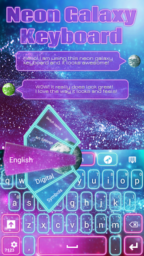 GO Keyboard Neon Galaxy