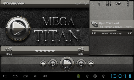 【免費個人化App】Poweramp skin Mega Titan-APP點子