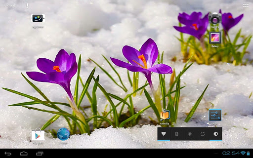 【免費個人化App】3D Crocus Flowers on Snow Free-APP點子