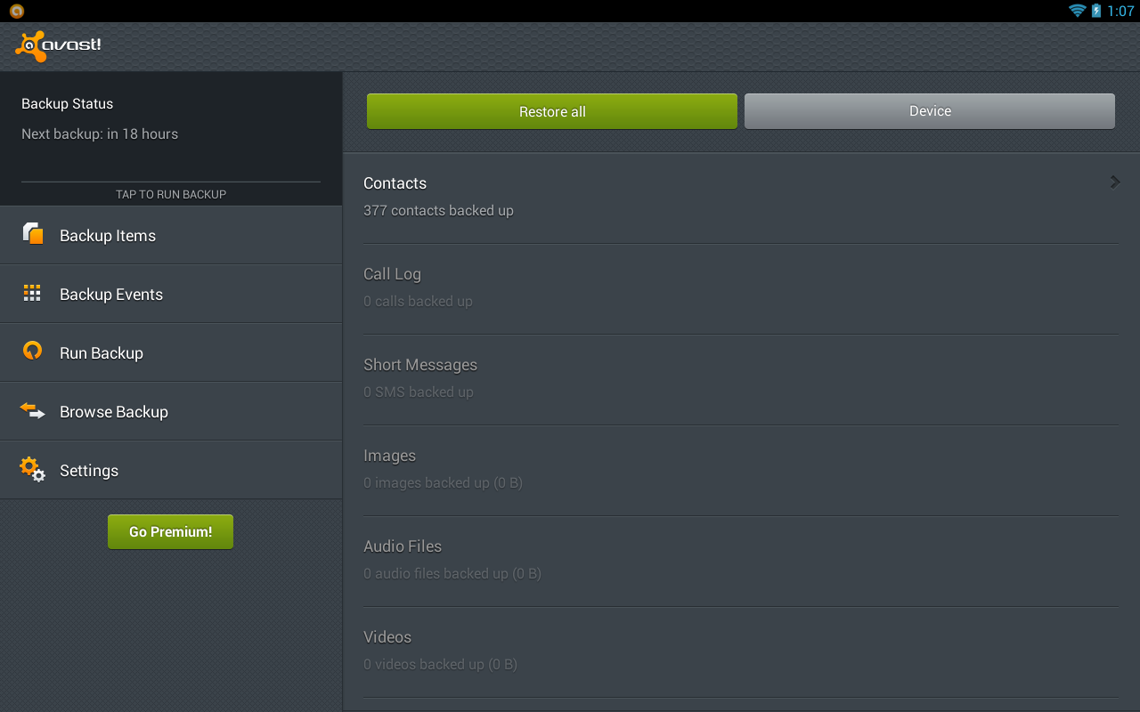 Mobile Backup & Restore - screenshot