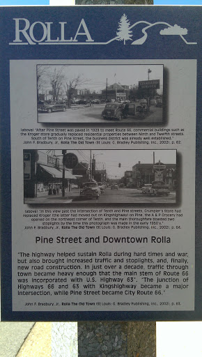 Pine Street and Downtown Rolla