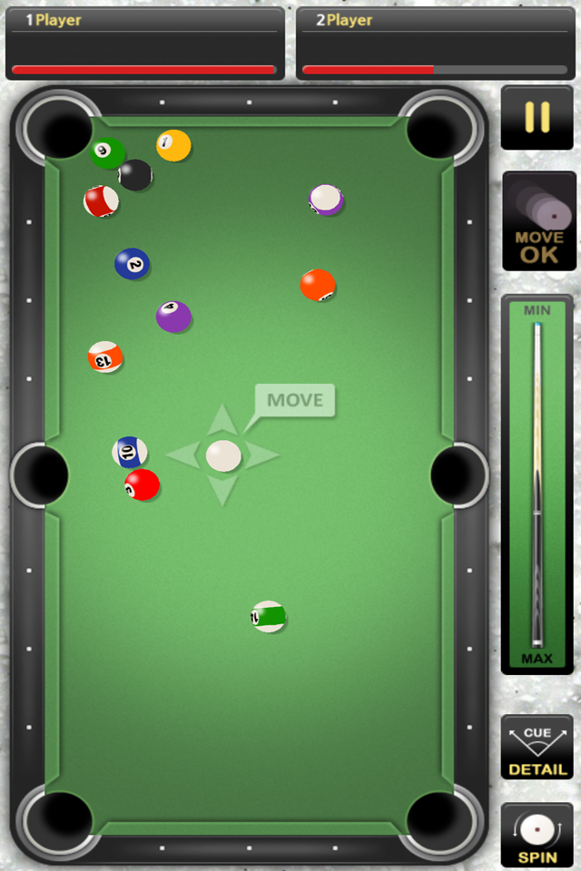 World of pool billiards Screen 2