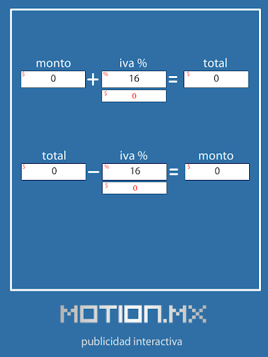 Calculadora de IVA - motion.mx