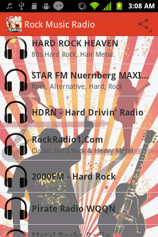 Rock Music Radio Hard Metal