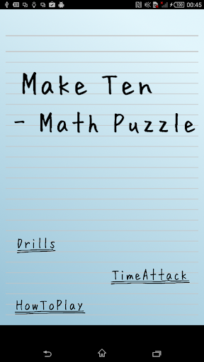 Make Ten - Math Puzzle