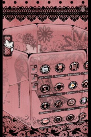 TSF Shell Theme Glamour Kitty Screen 3