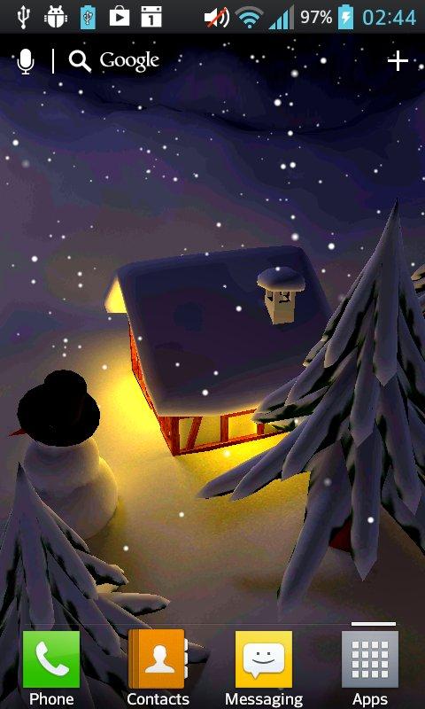 Winter Snow in Gyro 3D Pro Screen 2