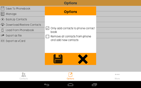 eContacts:Phonebook Backup Pro Screenshots 11