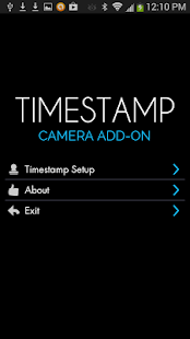Camera Timestamp Add-on - screenshot thumbnail