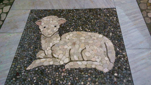 Lamb Stone Mosaic
