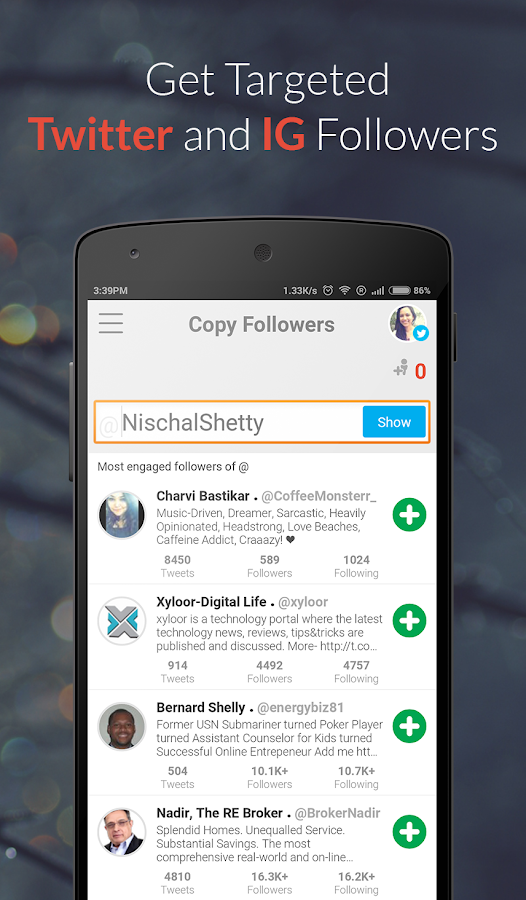 Crowdfire for Twitter & Insta - screenshot