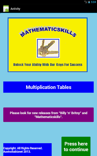 免費下載教育APP|Multiplication Tables Free app開箱文|APP開箱王