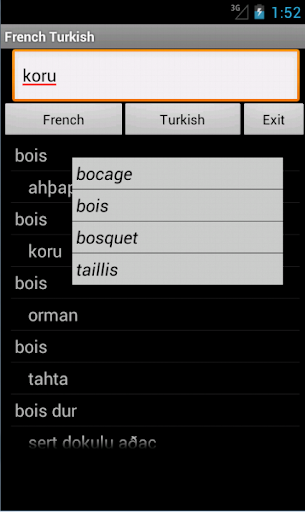 French Turkish Dictionary