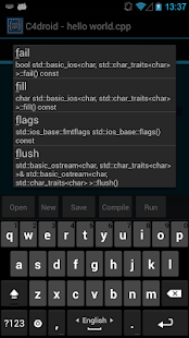  C4droid - C/C++ compiler & IDE- 스크린샷 미리보기 이미지  
