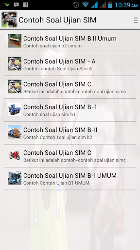 Contoh Soal Ujian SIM