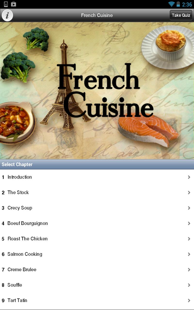 French Cuisine Screen 1