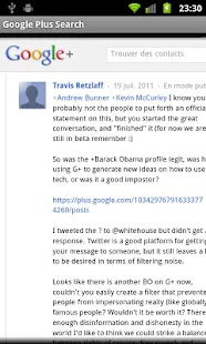 Google Plus Search - screenshot thumbnail