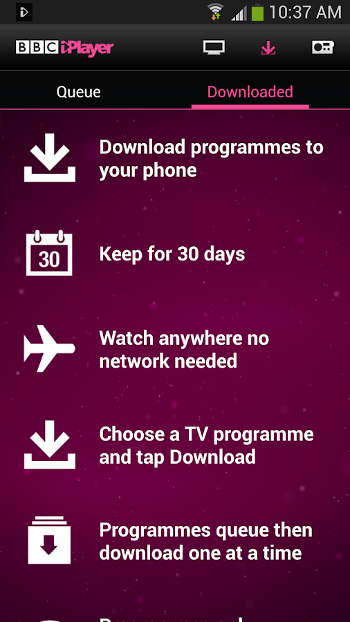 BBC iPlayer screenshot