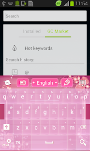 Pink Keyboard Rose Theme - screenshot thumbnail