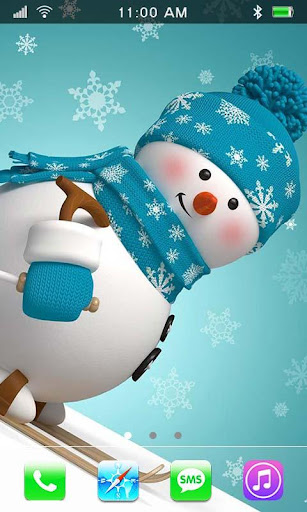 【免費個人化App】Snowman 2015 HD live wallpaper-APP點子