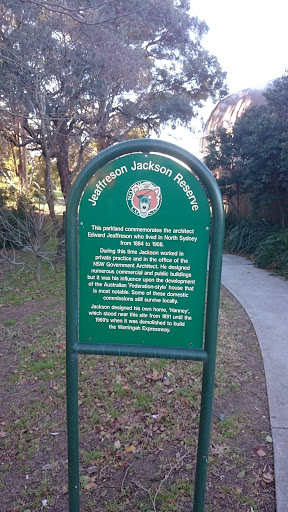 Jeaffreson Jackson Reserve