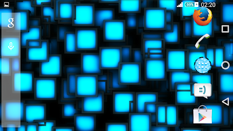 Xperien Theme Neon Blue poster 9