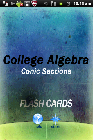 Algebra Conic Sections