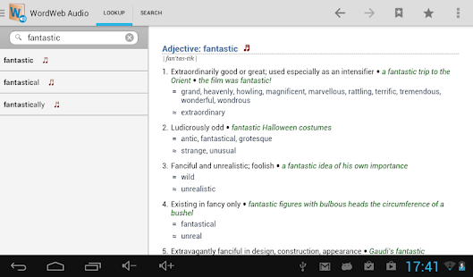 WordWeb Audio Dictionary - screenshot thumbnail