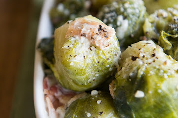 Cheesy Bacon Brussels Sprouts Recipe