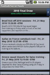 World Cup Soccer Feed - screenshot thumbnail