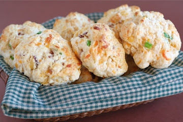 Bacon Cheddar Drop Biscuits