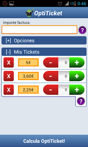 OptiTicket Calculadora Tickets