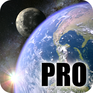 Earth & Moon in HD Gyro 3D PRO Parallax Wallpaper