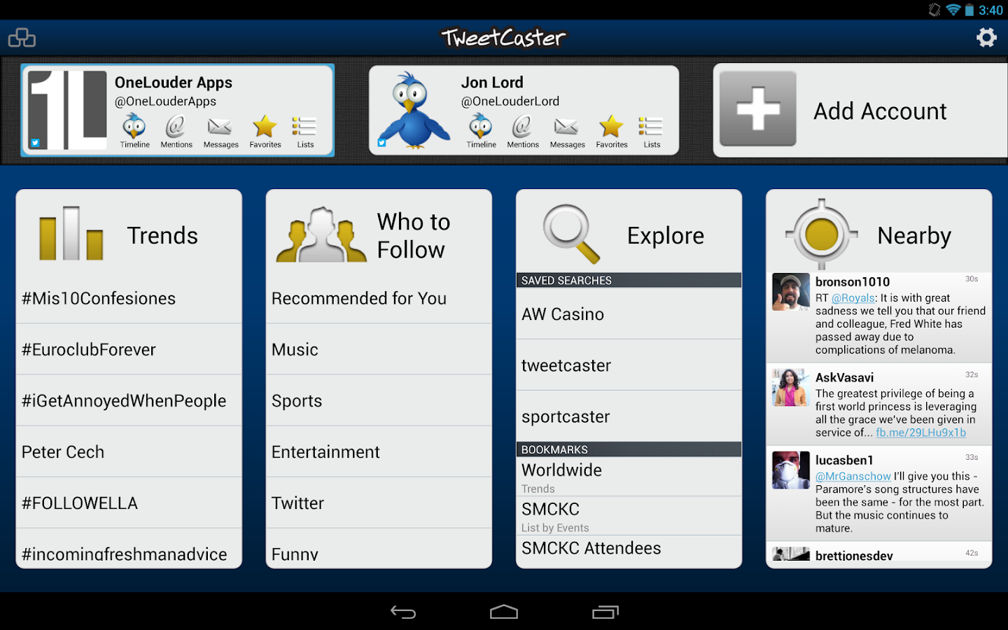 TweetCaster Android