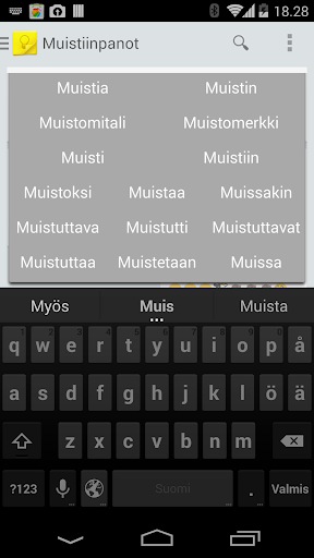 Finnish Dict for KK Keyboard