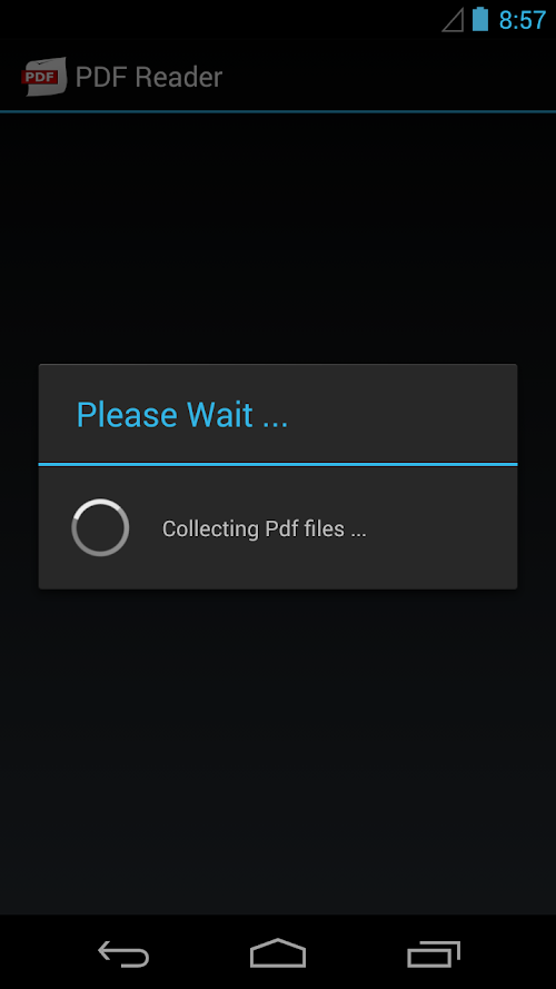 Android application PDF Reader screenshort