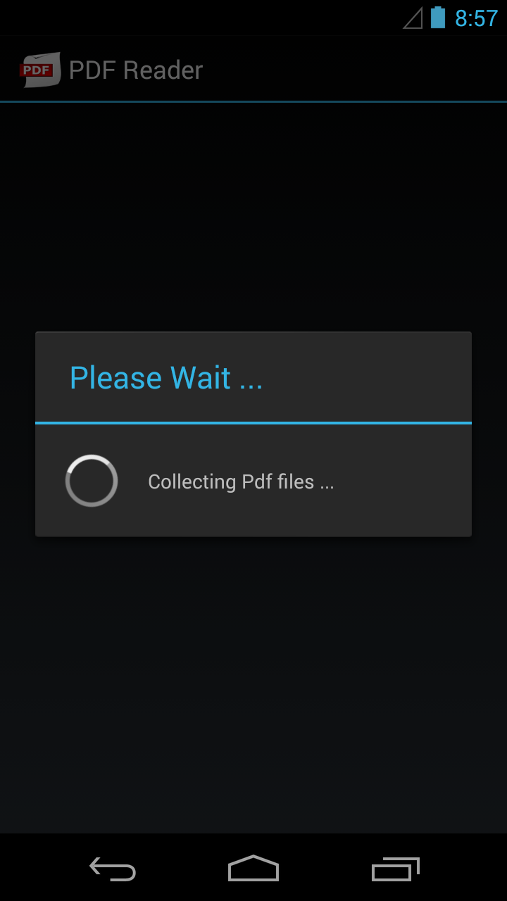 PDF Reader Screen 1