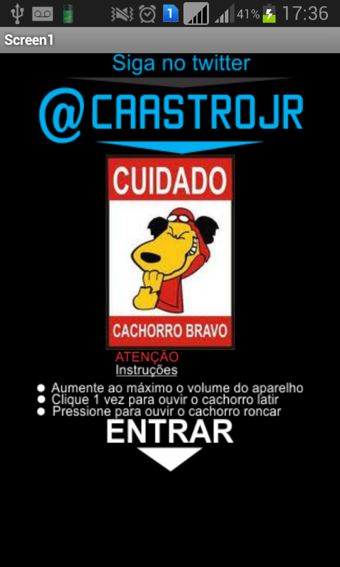 Susto do Cãozinho Screen 1