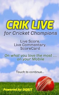 CRIK LIVE - Live Cricket